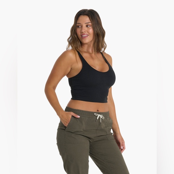 Vuori Performance‎ Crop Dreamknit Black Heather Size X-Small - Picture 2 of 13